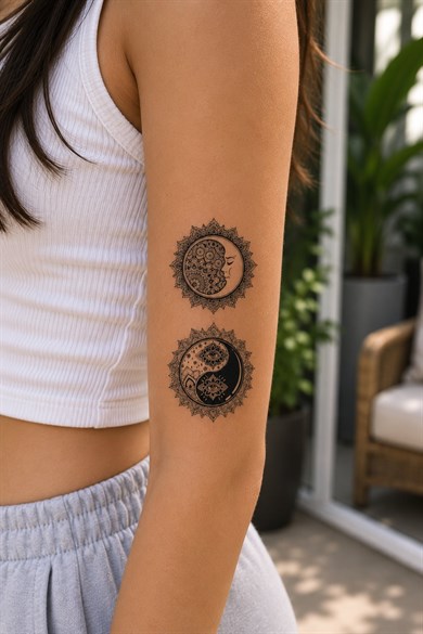 Mandala Mini Geçici Dövme Tattoo