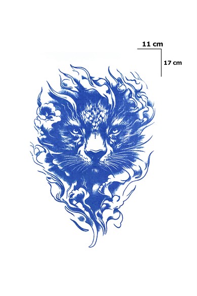 Aslan Sonradan Kararan Yarı Kalıcı Geçici Dövme Tattoo