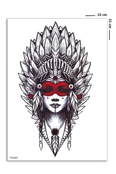  Kızılderili Geçici Dövme Tattoo