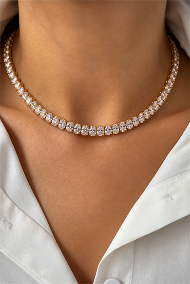 Altın Renk Choker Kolye