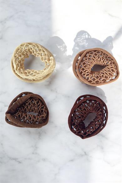 3lü Karışık Renk File Detaylı Lastik Toka