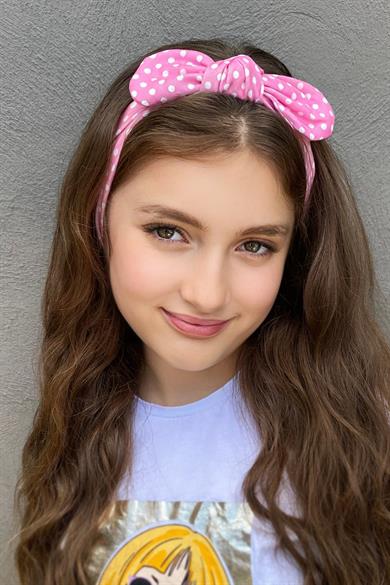 3lü Pembe Renk Çocuk Saç Bandı Set