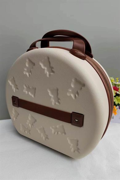 Krem Renk Organizatör El Bavulu 