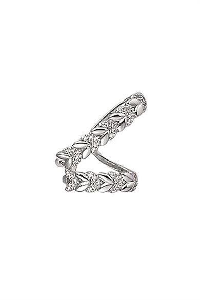 Gümüş Renk Taş Detaylı Ear Cuff (Tek)