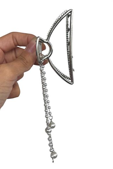 Gümüş Renk Sallantılı Metal Mandal Toka