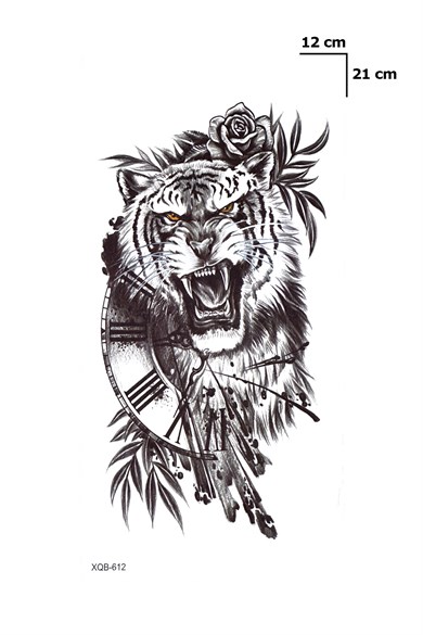 Kaplan Geçici Dövme Tattoo