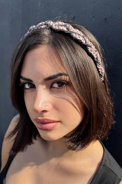 Lila Renk Taş Detaylı Taç