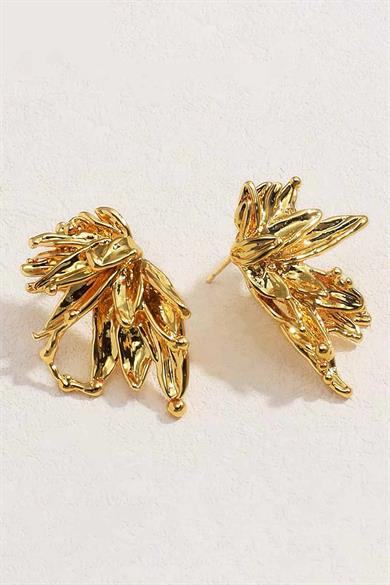 Altın Renk Çelik Küpe (Çift)