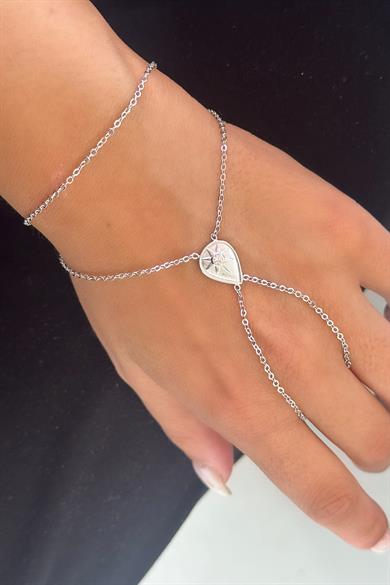 Gümüş Renk Yıldız Figürlü Şahmeran