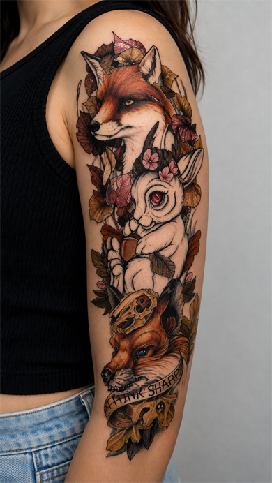 Tilki Kol Geçici Dövme Tattoo