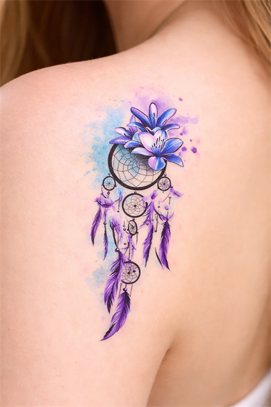 Geçici Düş Kapanı Figürlü Dövme Tattoo