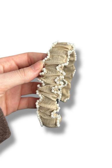 12´li Karışık Renk İnci Detaylı Taç Set