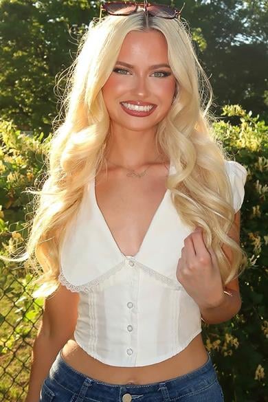 Heat resistant half -moon snap hair - 613# - beach yellow - wavy - 60 cm - 110 gr