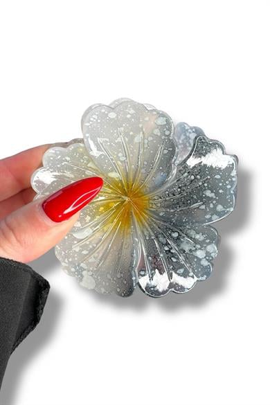 12li Karışık Renk Lotus Figürlü Mandal Toka Set