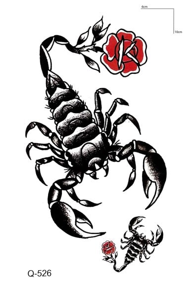 Akrep Mini Dövme Geçici Tattoo