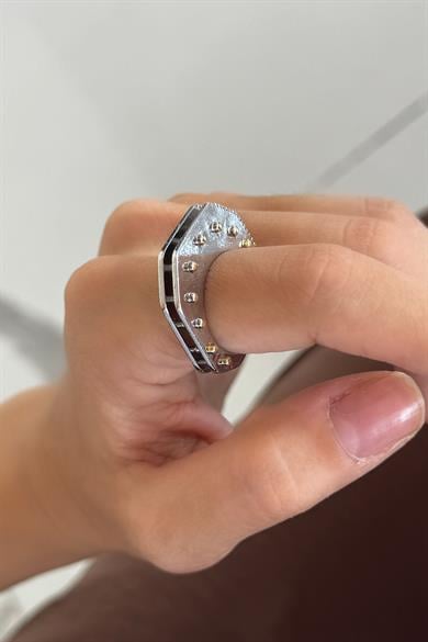 Gümüş Ve Altın Renk Metal Ear Cuff (Çift)