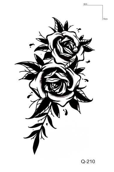 Gül Mini Geçici Dövme Tattoo