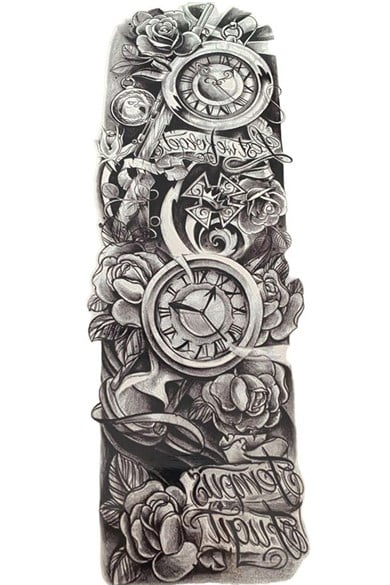 Saat Kol Dövme Geçici Tattoo