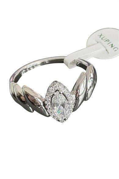 Gümüş Renk Taşlı Xuping Yüzük (9 Numara)