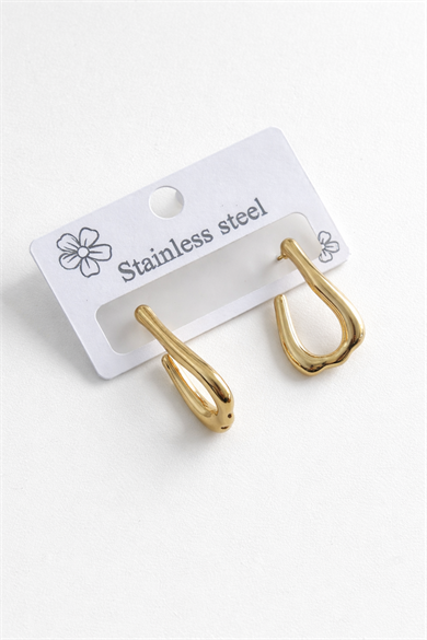 Altın Renk Çelik Küpe (Çift)