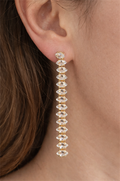 Altın Renk Su Yolu Çelik Küpe (Çift)