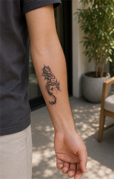 Ejderha Mini Geçici Dövme Tattoo