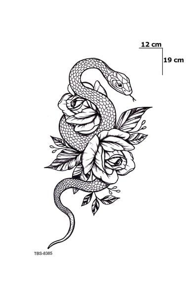 Yılan Geçici Dövme Tattoo