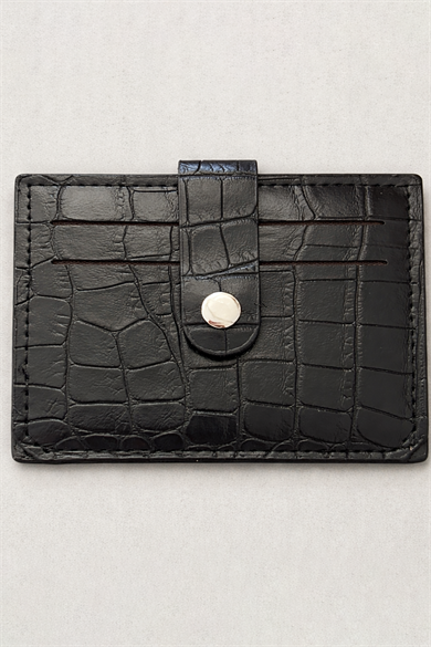 Siyah Renk Deri Kartlık/Cüzdan