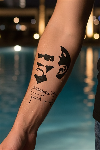 Geçici Atatürk İmza Dövme Tattoo