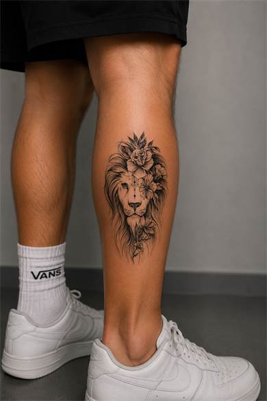 Aslan Dövme Geçici Tattoo
