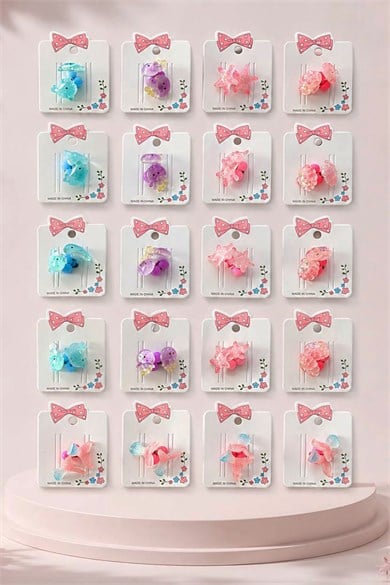 40lı Karışık Renk Lastik Toka Set