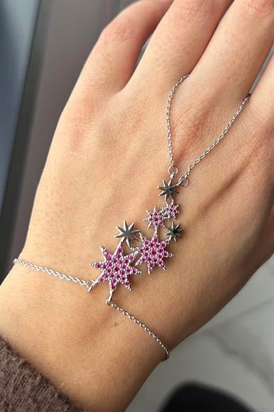 Gümüş Renk Çiçek Figürlü 14K Altın Kaplama TX Şahmeran