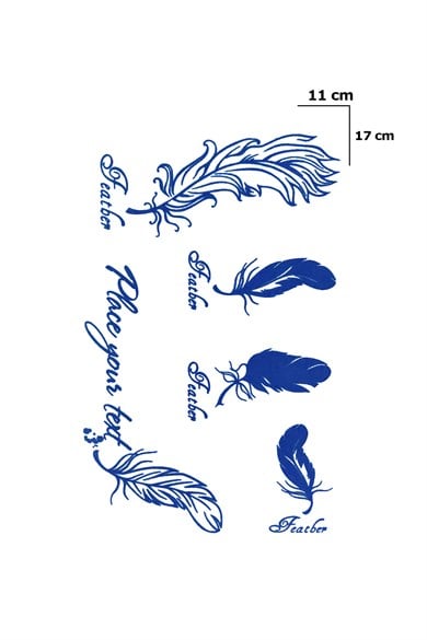 Tüy Sonradan Kararan Yarı Kalıcı Geçici Dövme Tattoo