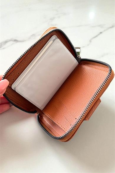 Kahverengi Unisex Deri Cüzdan