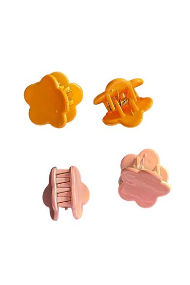 4Lü Karışık Renk Mandal Toka Set