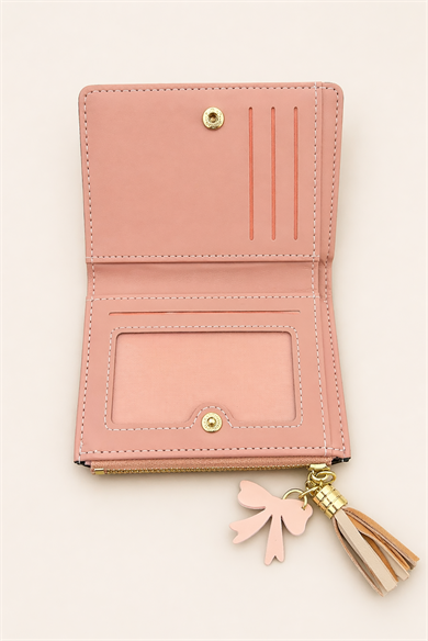 Karışık Renk Deri Kadın Cüzdan