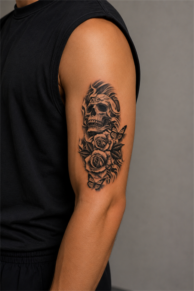 Kurukafa Geçici Dövme Tattoo