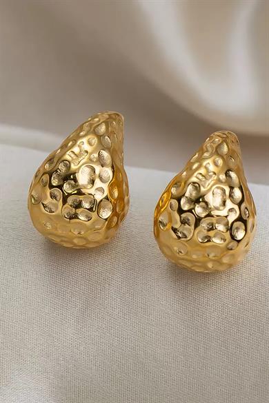 Altın Renk Çelik Küpe (Çift)