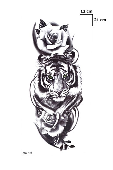 Kaplan Dövme Geçici Tattoo