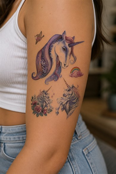 Unicorn Geçici Dövme Tattoo