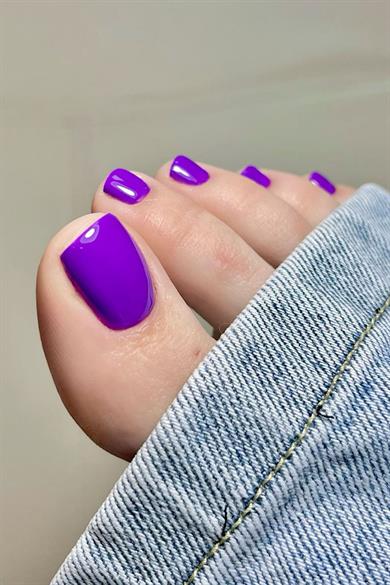 12li Mor Renk Ayak Takma Tırnak