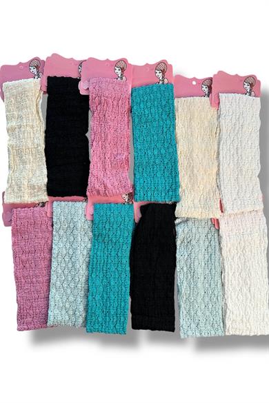 12li Karışık Renk Saç Bandı