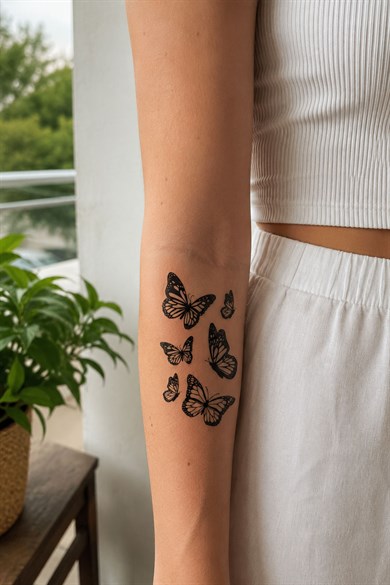 Kelebekler Mini Geçici Dövme Tattoo
