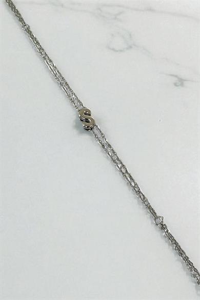 Gümüş Renk S Harf Çelik Şahmeran