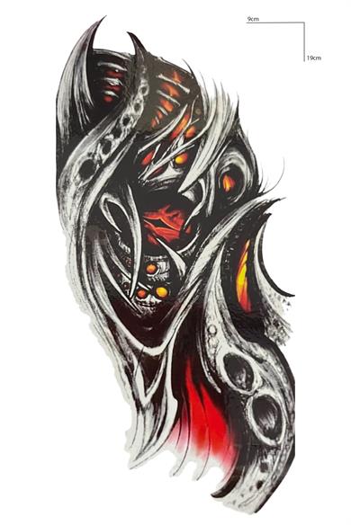 Geçici Tribal Figürlü Dövme Tattoo