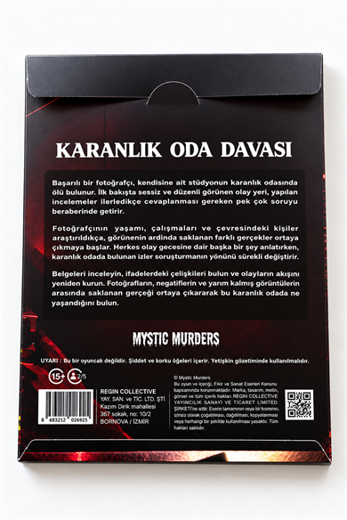 Dedektif Cinayet Çözme Oyunu-Karanlık Oda Davası