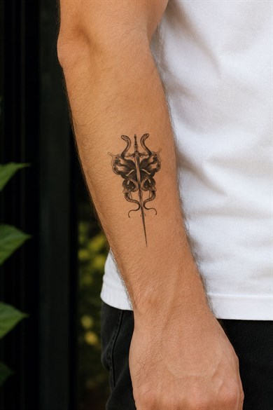 Kılıç Kelebek Mini Geçici Dövme Tattoo