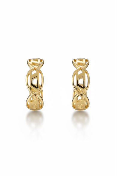 Altın Renk Çelik Küpe (Çift)