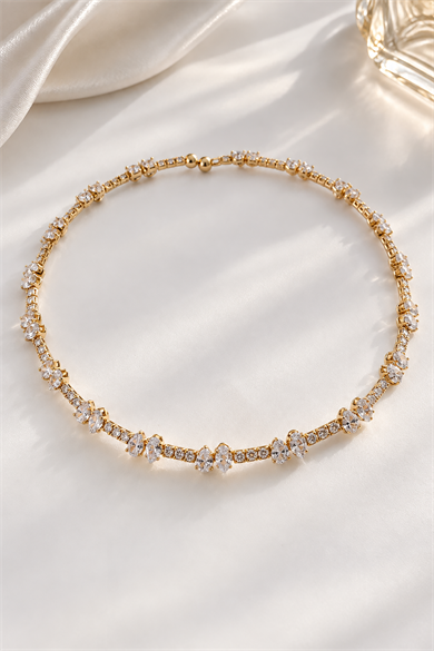 Altın Renk Choker Kolye