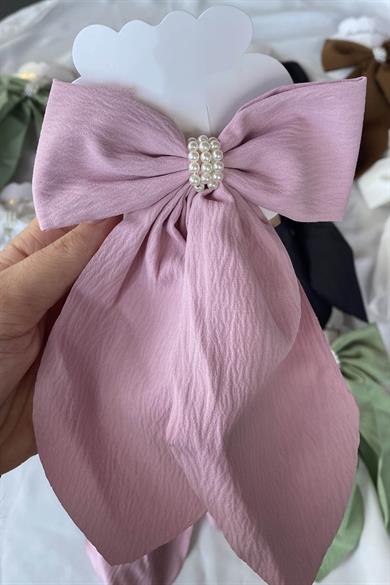 12li Karışık Renk Kurdele Figürlü İnci Detaylı Otomat Toka